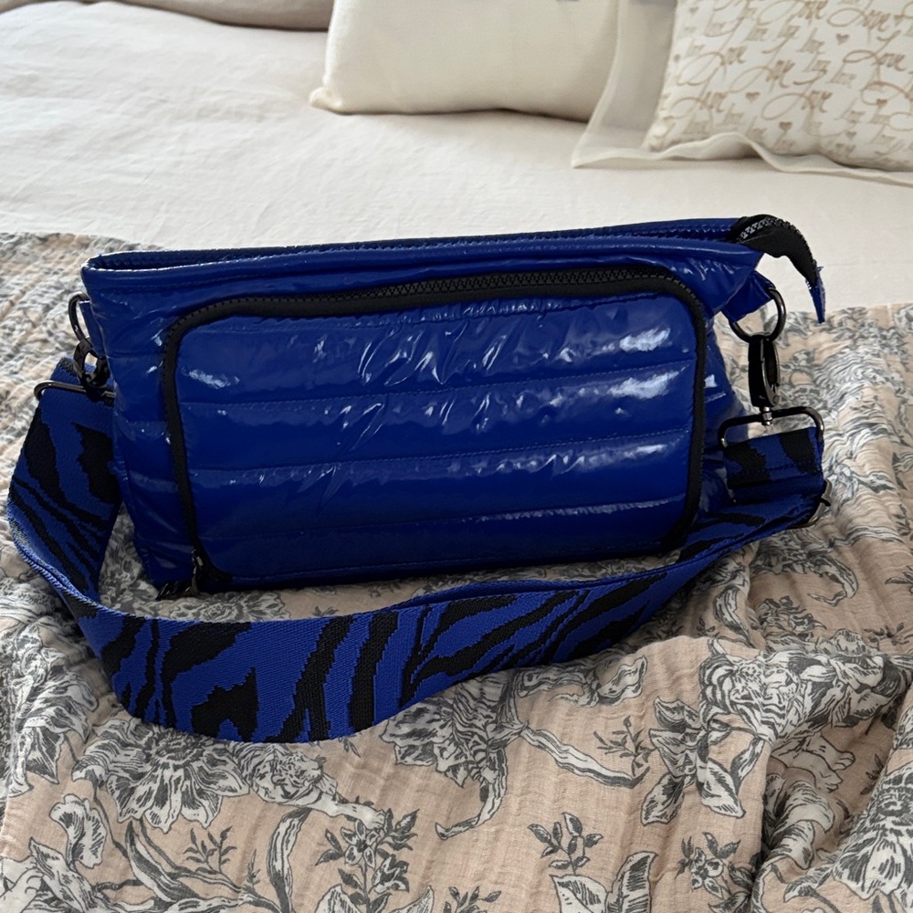 Think Royln Bank Street Royal Blue Handbag with Guitar Strap